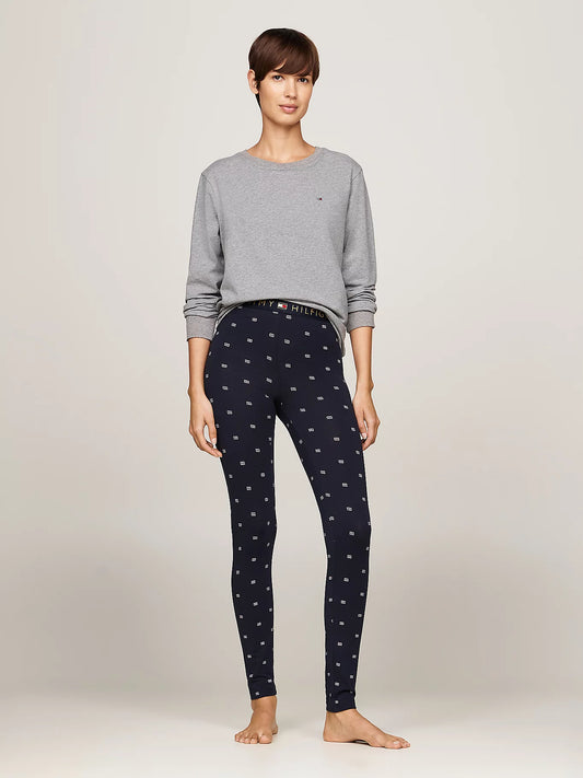 Tommy Hilfiger ORIGINAL Womens Legging Pyjama & Eye Mask Gift Set