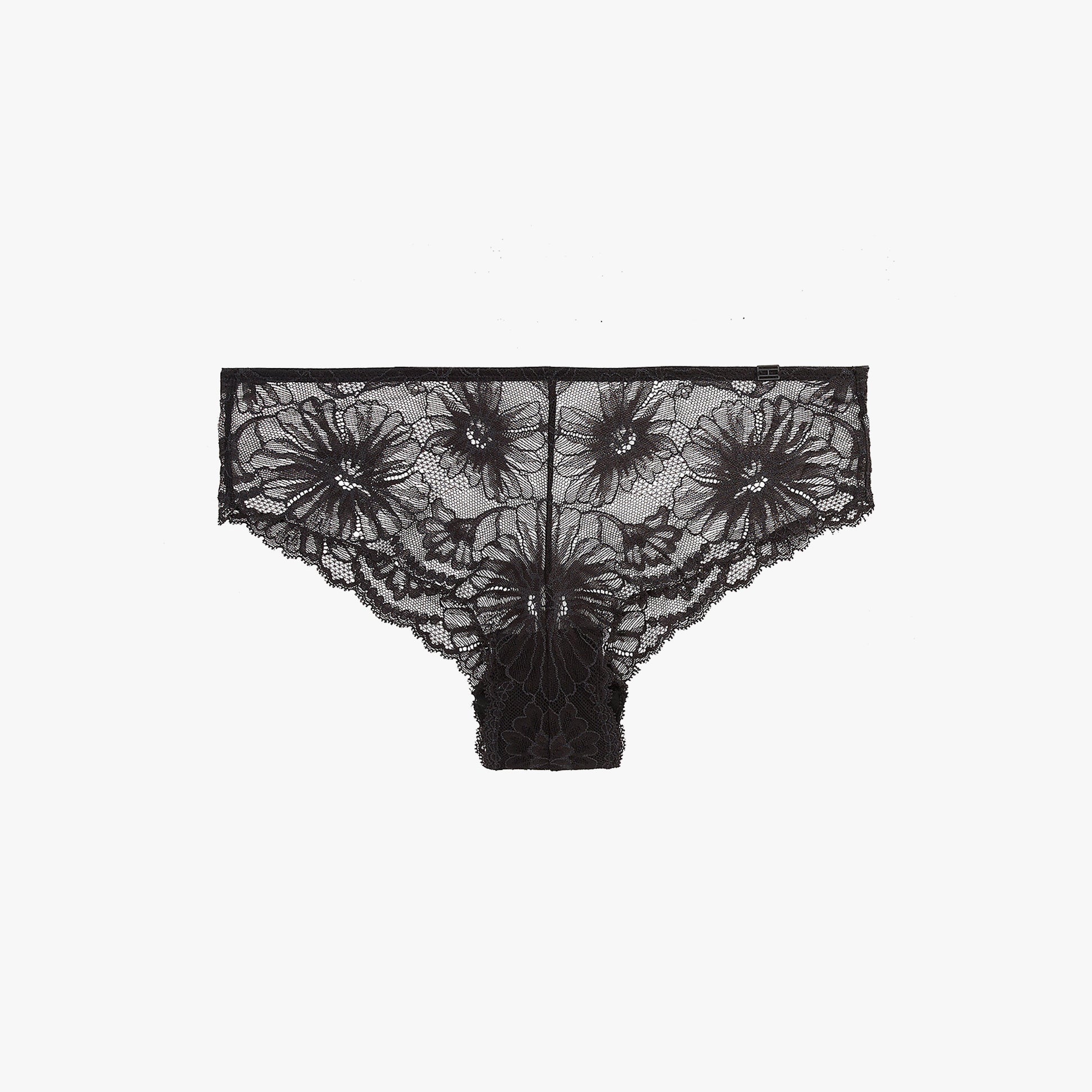 Tommy Hilfiger FLORAL LACE Womens Brazilian Briefs Black
