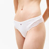 Tommy Hilfiger LACE TRIM Womens Dipped Thong White