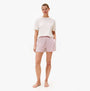 Tommy Hilfiger PJ SHORT SET Womens Pajamas Multicoloured front view model wearing extended sleeve loungewear set.