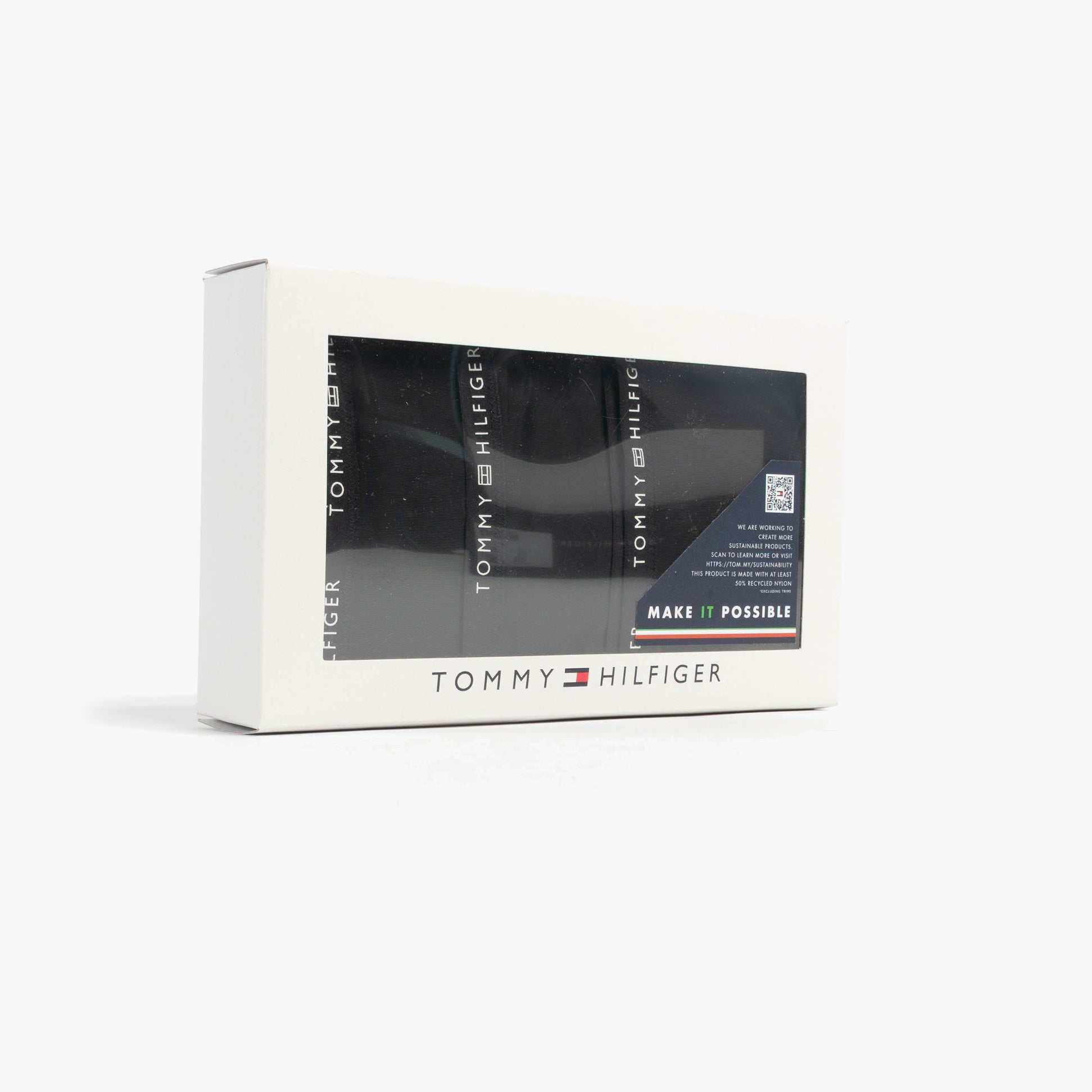 Tommy Hilfiger LACE 3 Pack Womens Thongs Black