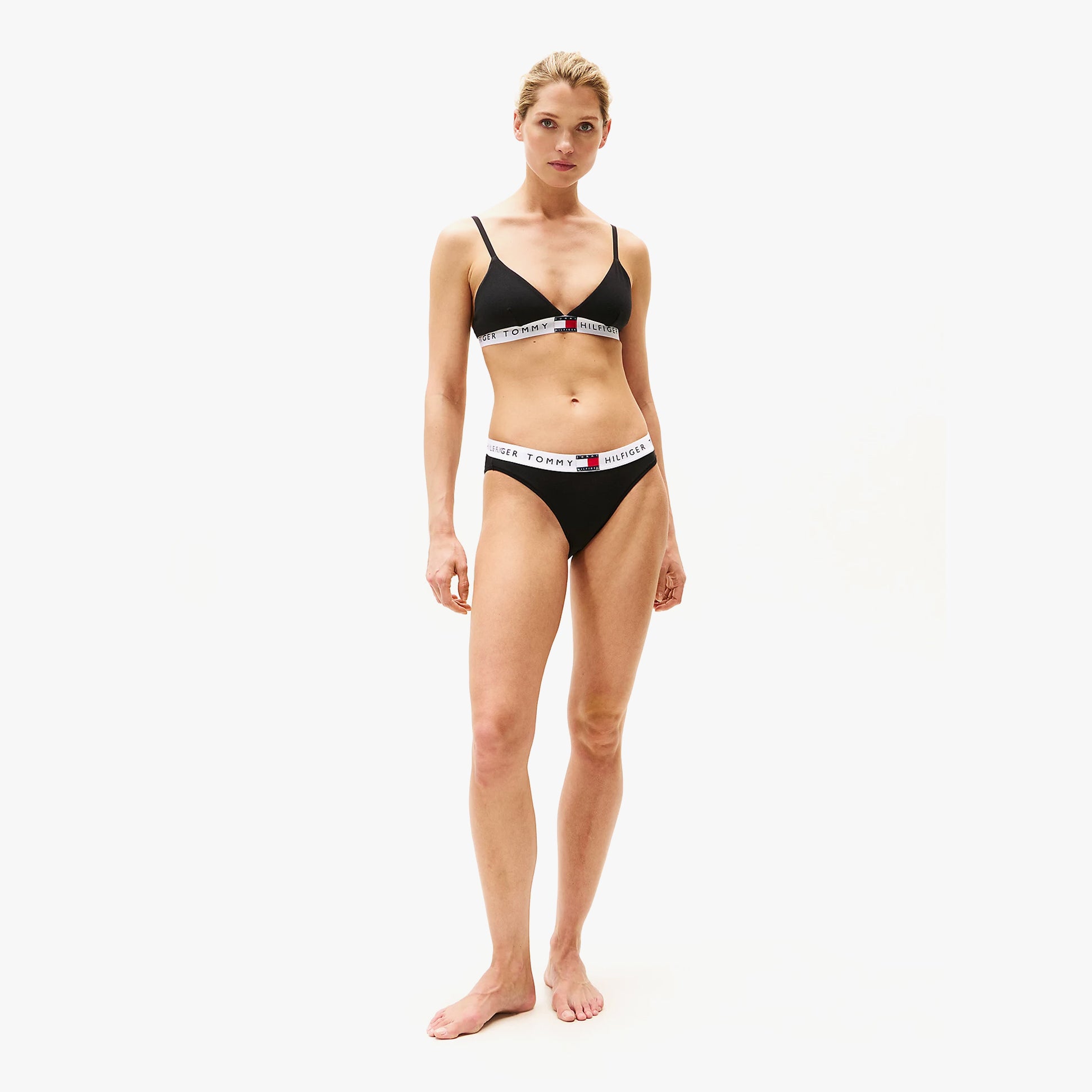 Tommy Hilfiger HERITAGE WAISTBAND Womens Logo Brief Black