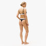 Tommy Hilfiger RP TRIANGLE BRA Womens Black back view showing logo underband and lightly lined moulded cups.