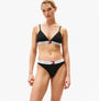 Tommy Hilfiger RP TRIANGLE BRA Womens Black front view showcasing the triangle design and TH repeat logo underband.