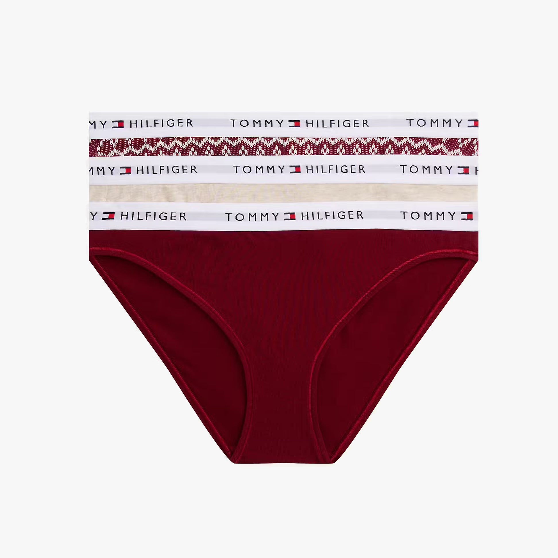 Tommy Hilfiger Tommy Hilfiger UW0UW06133 GIFT 3 PACK BIKINI P Womens Briefs Multicoloured