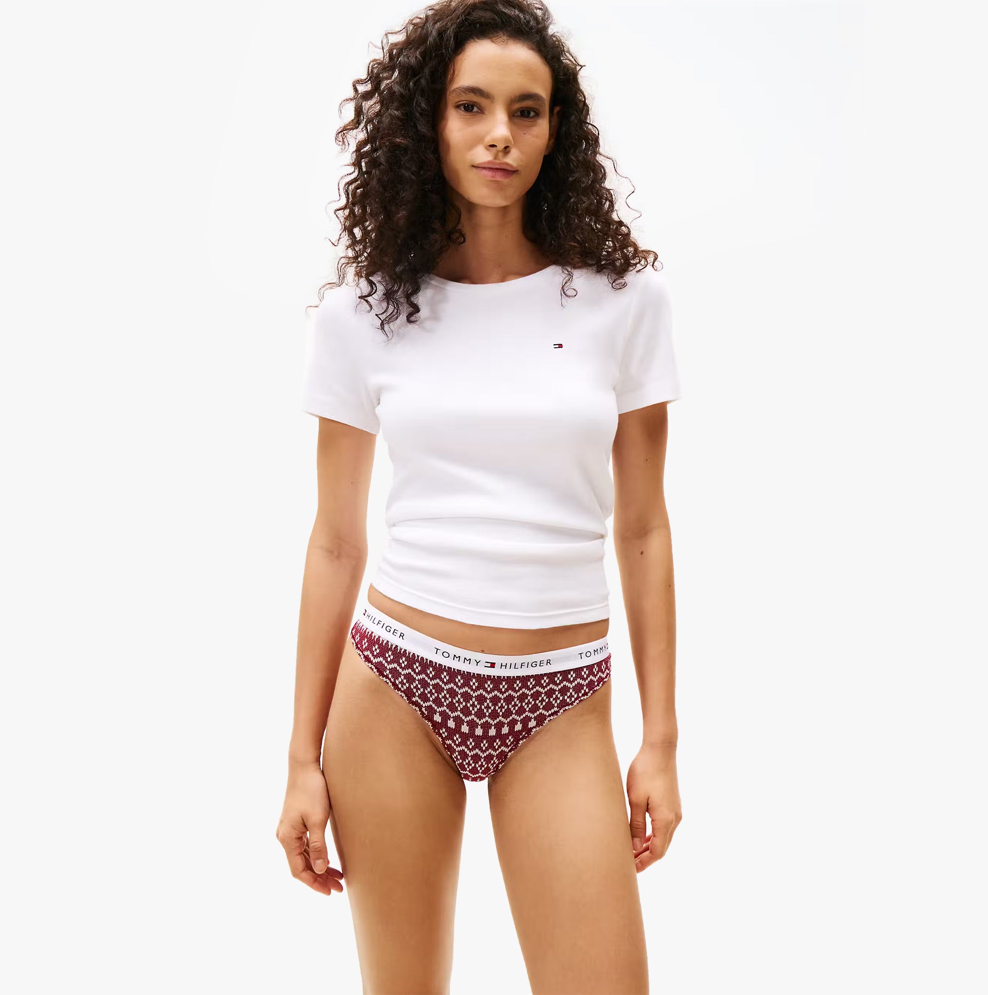 Tommy Hilfiger Tommy Hilfiger UW0UW06134 GIFT 3 PACK THONG PR Womens Thong Multicoloured