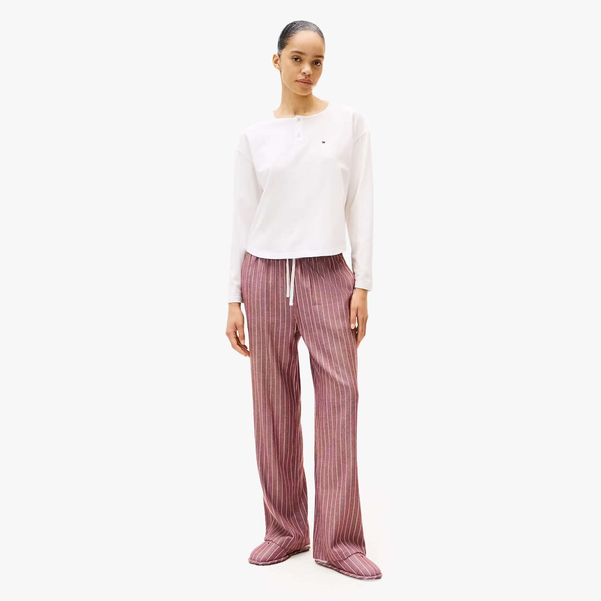 Tommy Hilfiger GIFT LS TEE FLNL SET Womens Pyjama Set Multicoloured