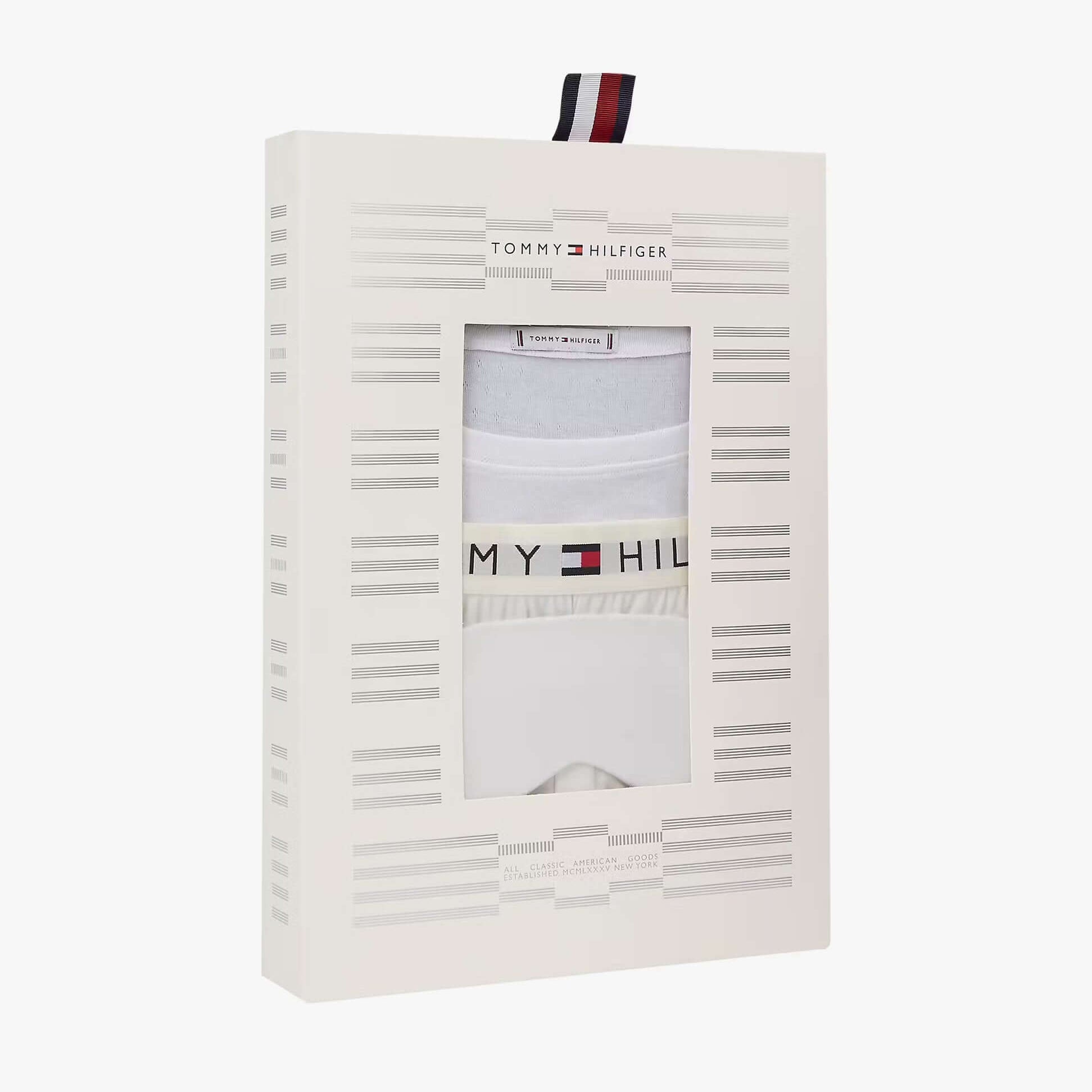 Tommy Hilfiger GIFT LS TEE PANTS SE Womens Pyjama Set Ecru