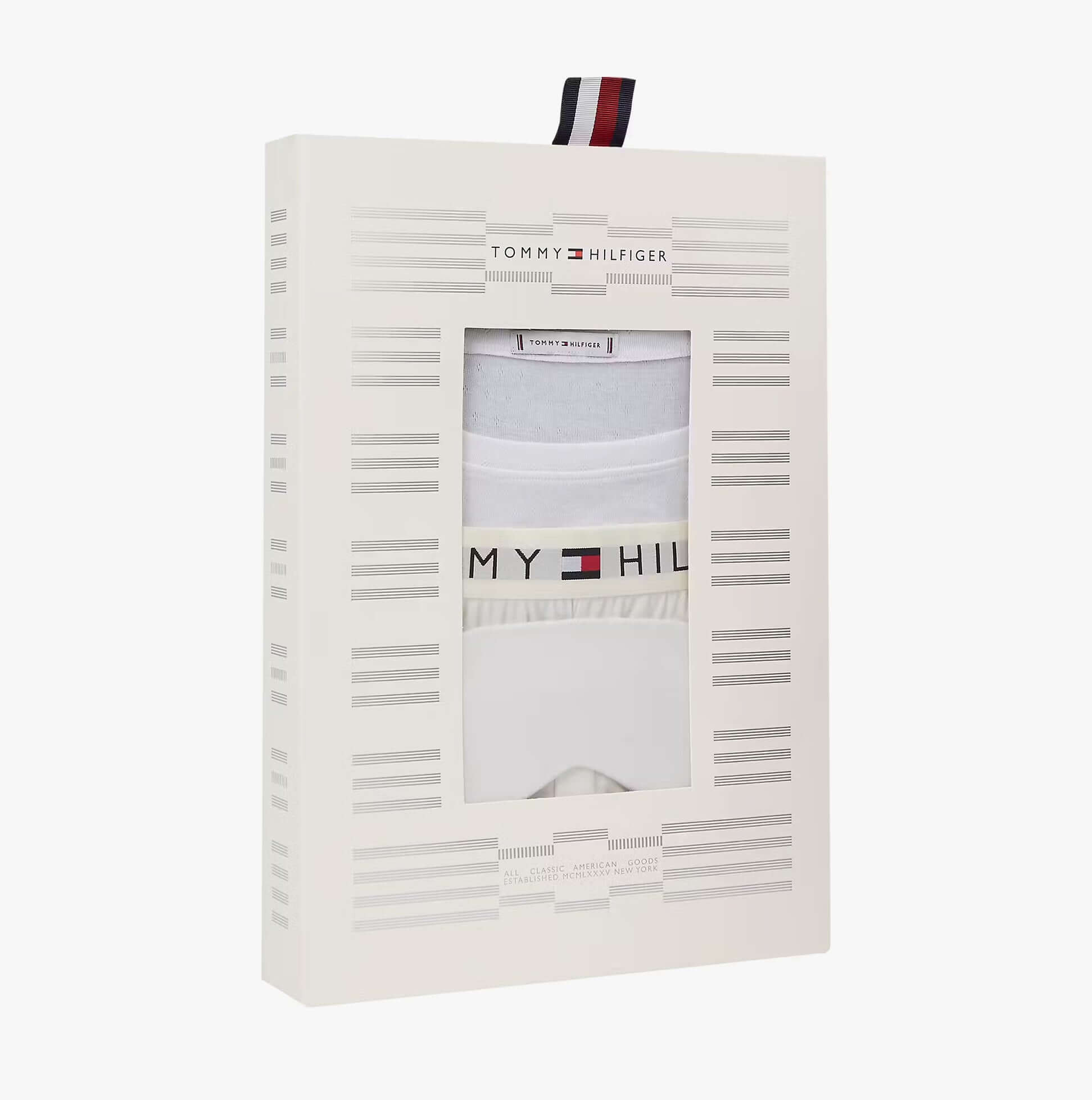 Tommy Hilfiger GIFT LS TEE PANTS SE Womens Pyjama Set Ecru