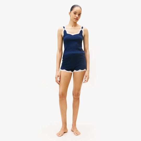 Tommy Hilfiger LACE CAMI SHORT PJ Set Womens Dark Night Navy
