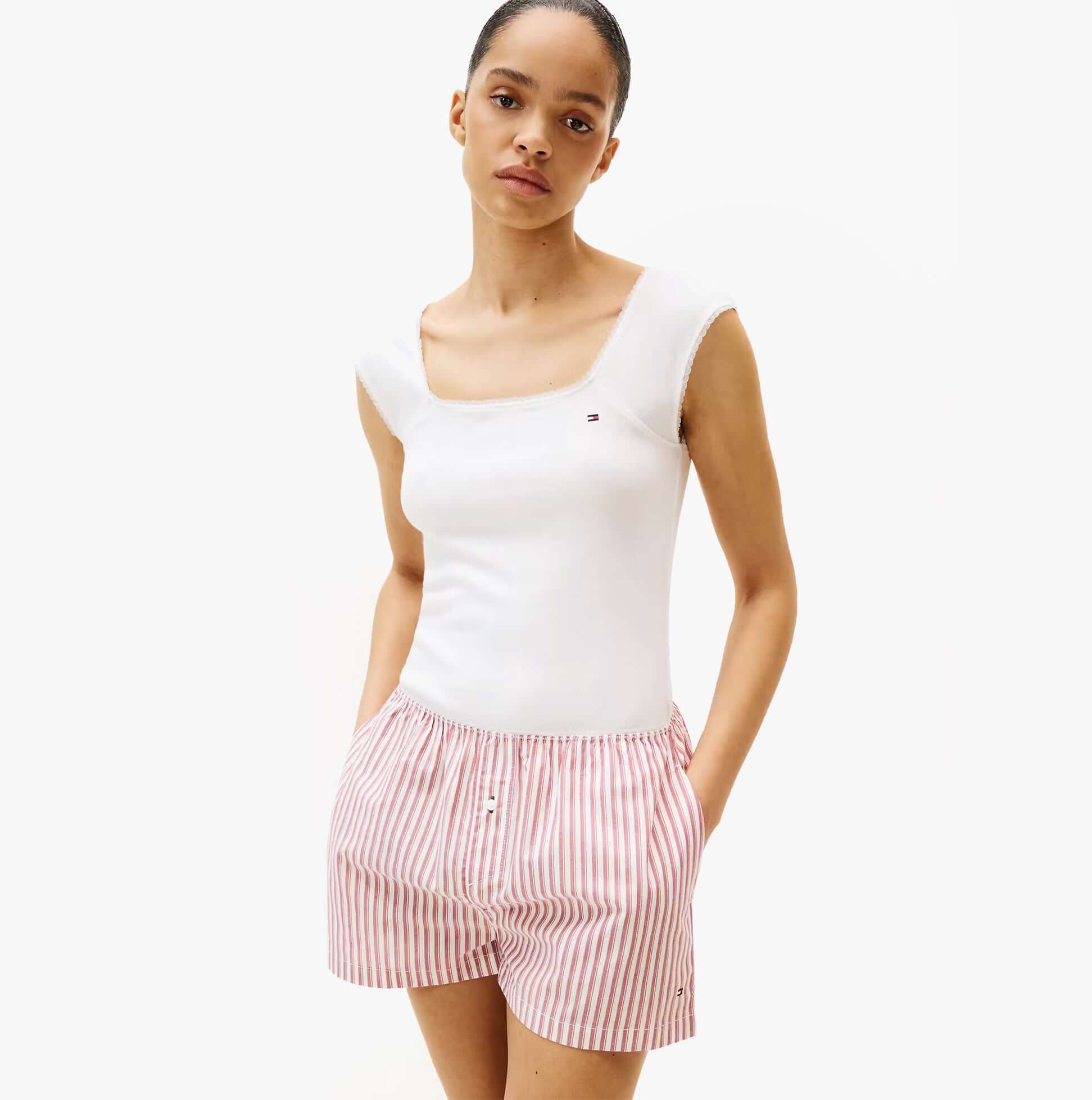 Tommy Hilfiger GIFT PNTLLE POPLIN S Womens Shorts Multicoloured