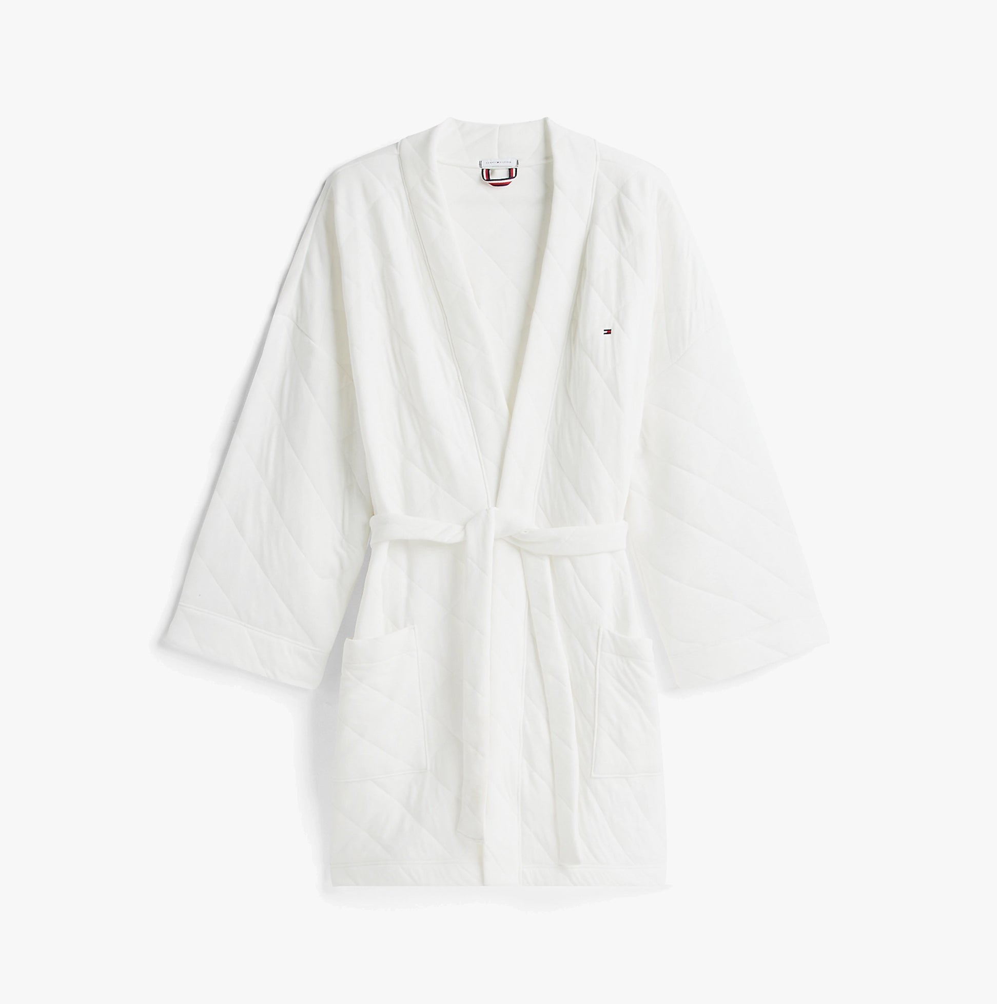 Tommy Hilfiger Tommy Hilfiger GIFT QUILTED ROBE Womens Bathrobes Ivory