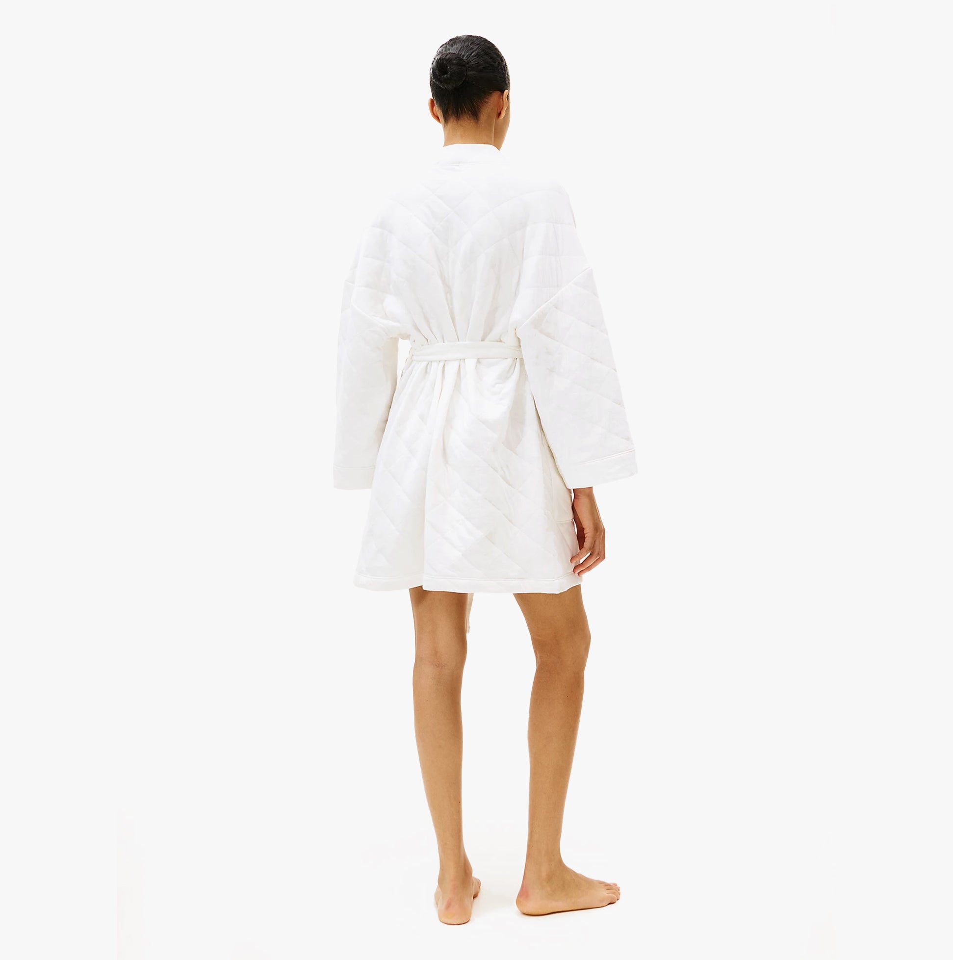 Tommy Hilfiger Tommy Hilfiger GIFT QUILTED ROBE Womens Bathrobes Ivory