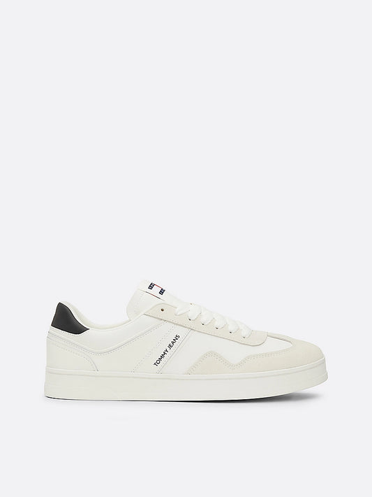 RETRO Suede Trainers Mens Ecru