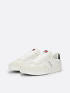 Tommy Hilfiger RETRO Suede Trainers Mens Ecru