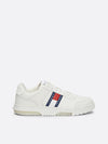 THE BROOKLYN LEATHER Trainers Mens Ecru