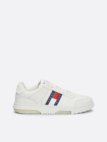 THE BROOKLYN LEATHER Trainers Mens Ecru