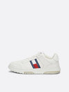 THE BROOKLYN LEATHER Trainers Mens Ecru