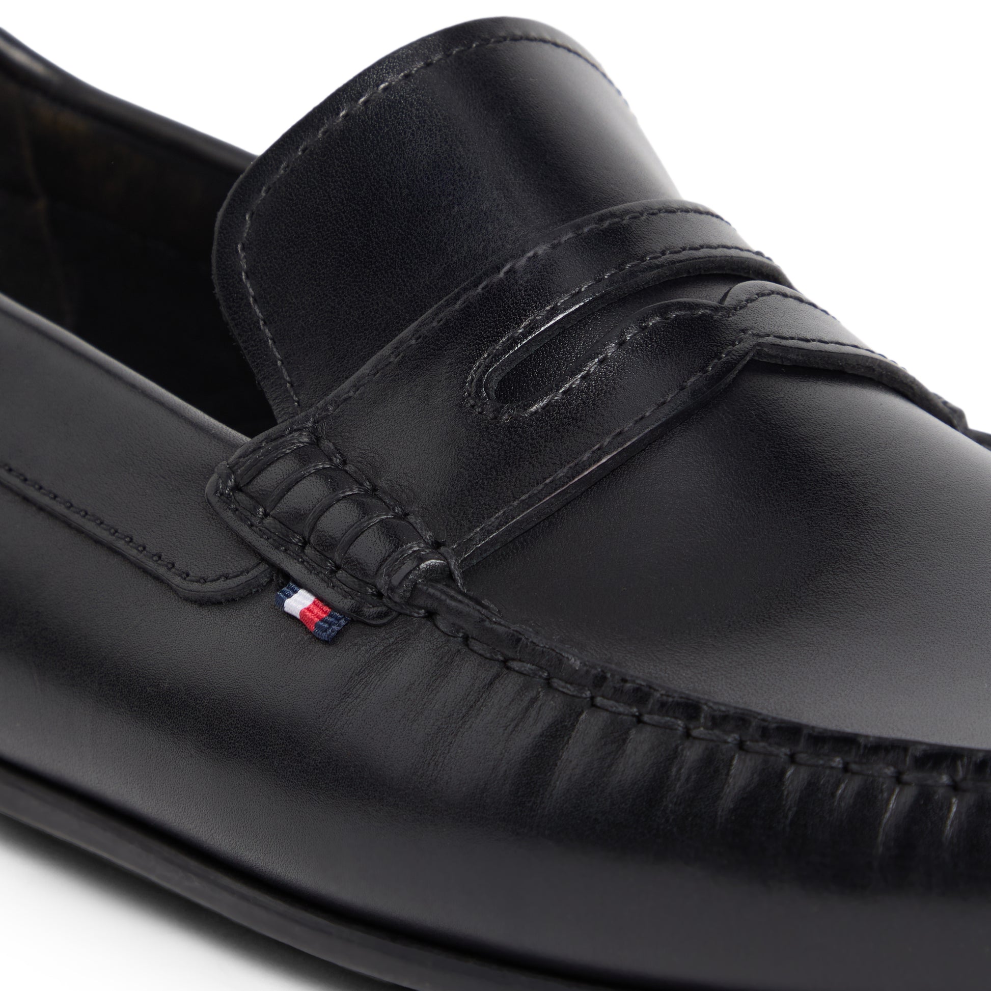Tommy Hilfiger SCORE HILFIGER LEATHER Mens Driving Loafers Black