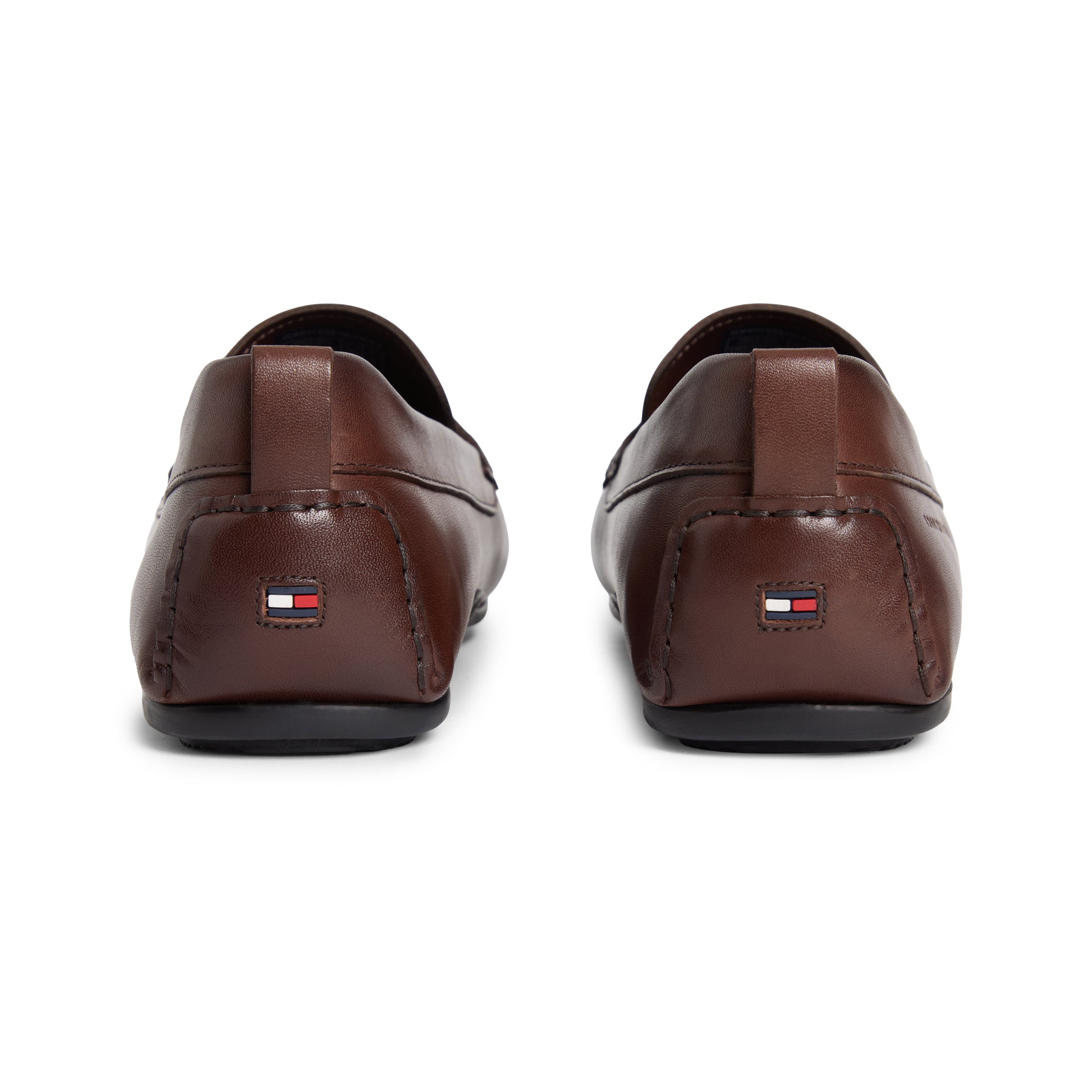 Tommy Hilfiger CORE HILFIGER LEATHER Mens Loafer Shoes Dark Mocha