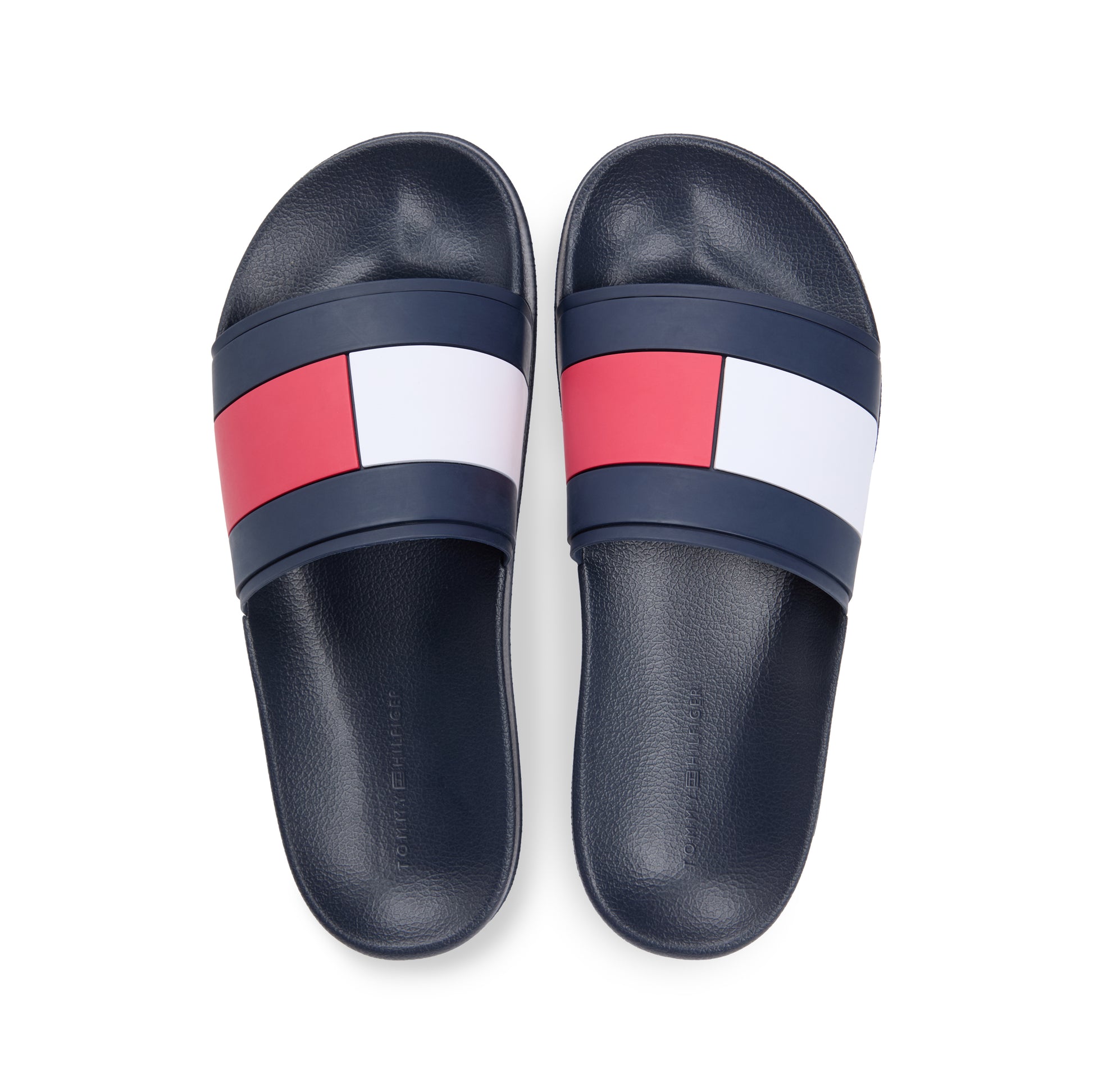 Tommy Hilfiger CORE HILFIGER FLAG POOL Mens Sliders Desert Sky