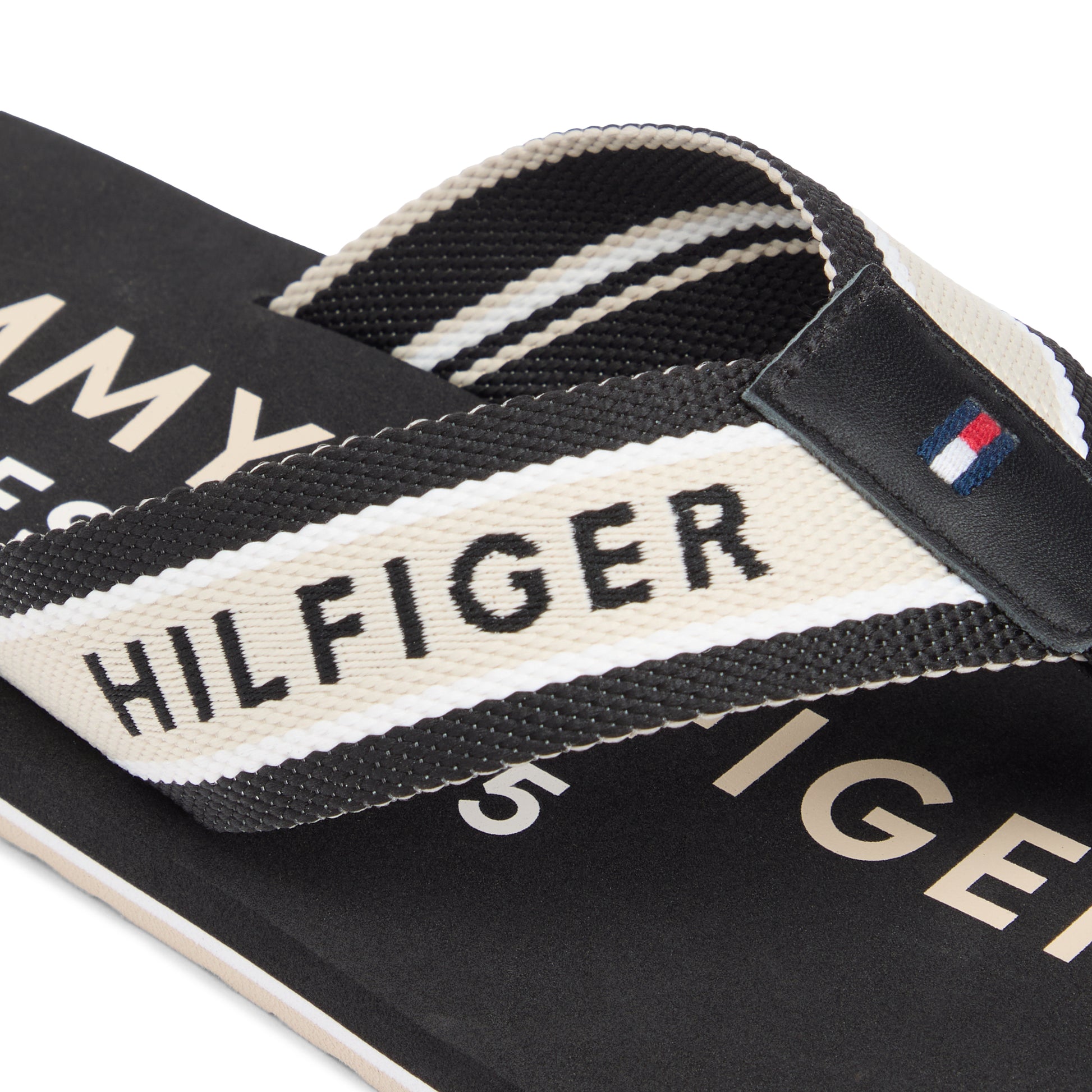 Tommy Hilfiger SPORTY HILFIGER Mens Toe-Post Sandals Black