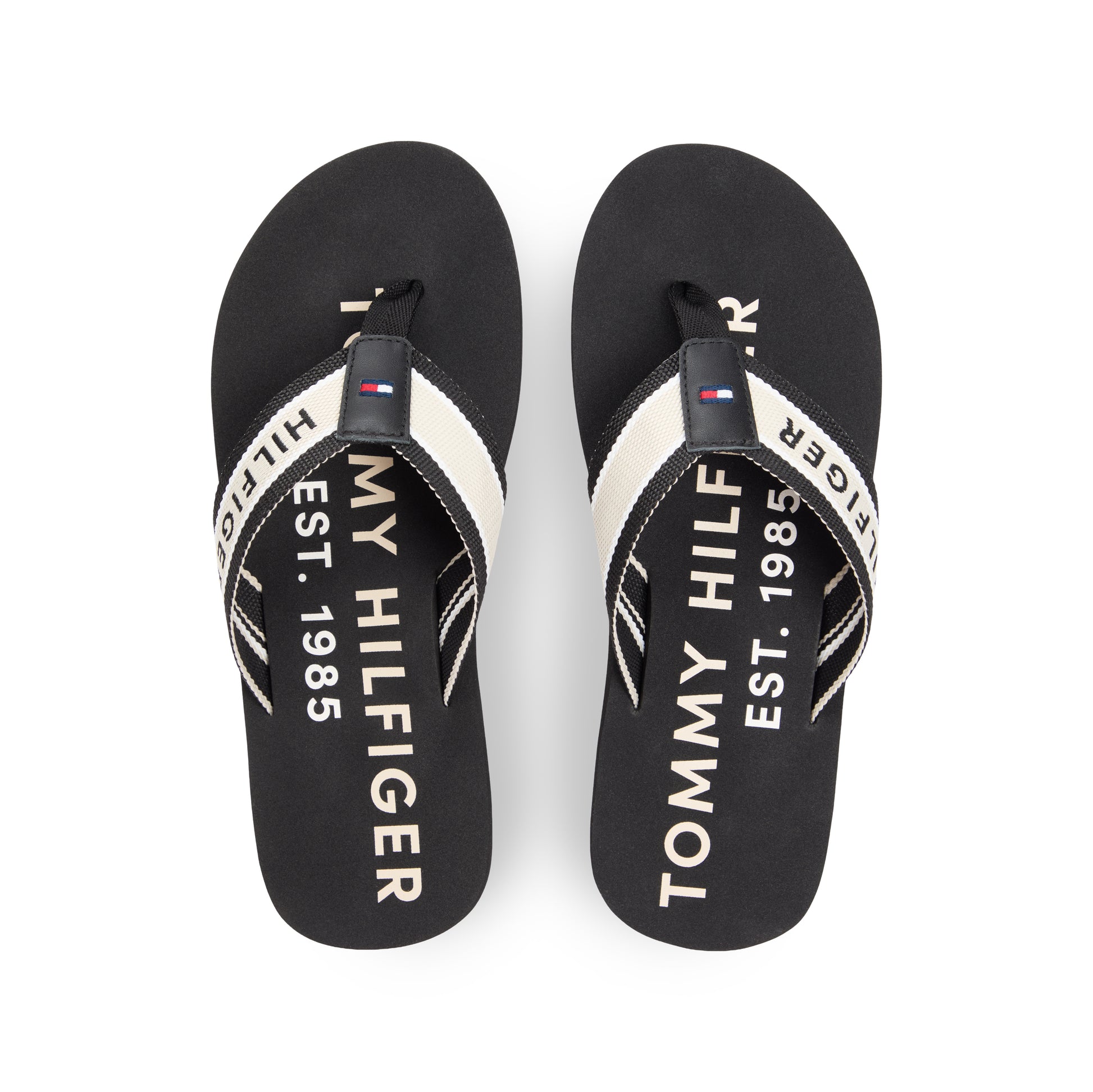 Tommy Hilfiger SPORTY HILFIGER Mens Toe-Post Sandals Black