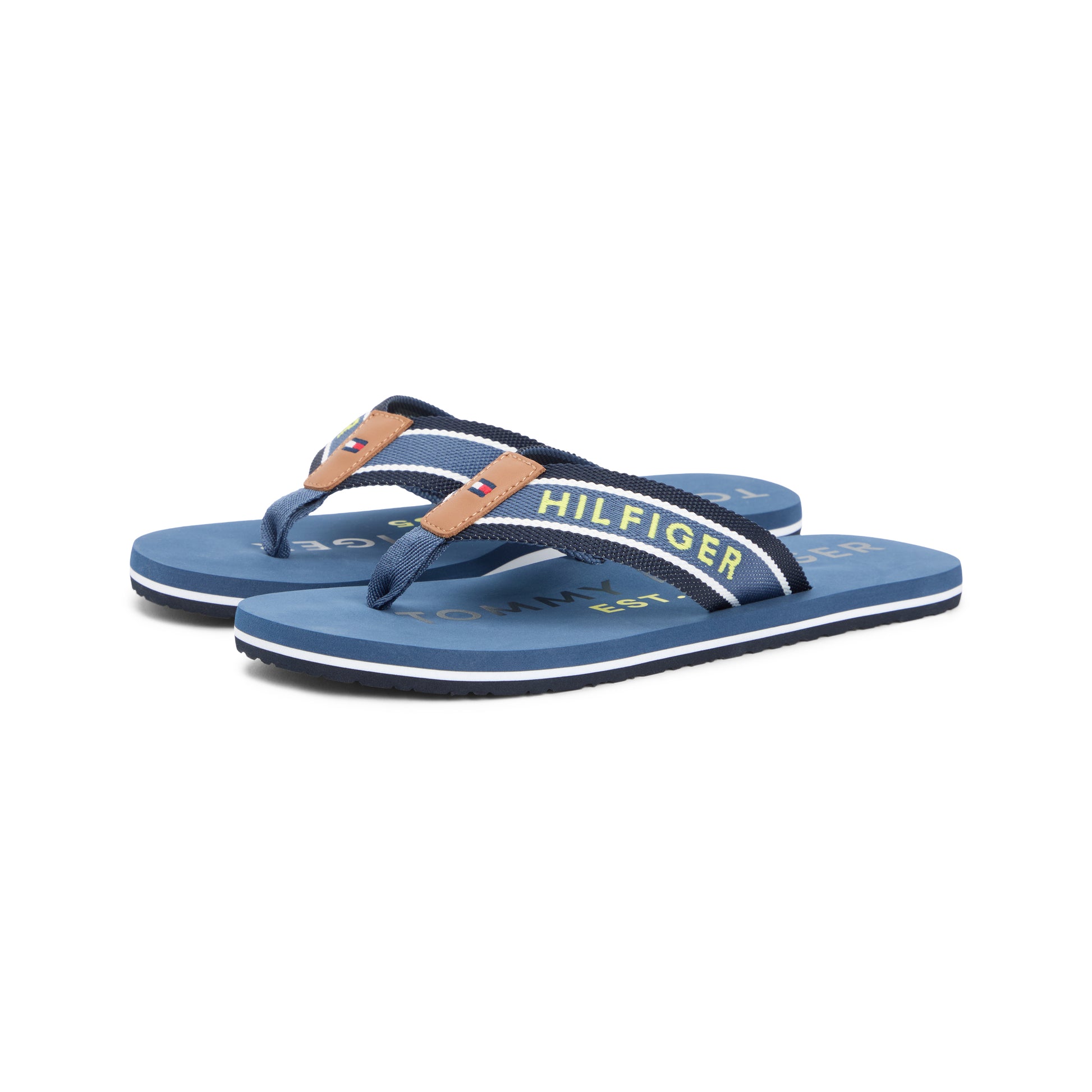 Tommy Hilfiger SPORTY HILFIGER Mens Toe-Post Sandals Aegean Sea