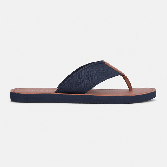 Tommy Hilfiger HILFIGER LEATHER Mens Flip-flops Desert Sky