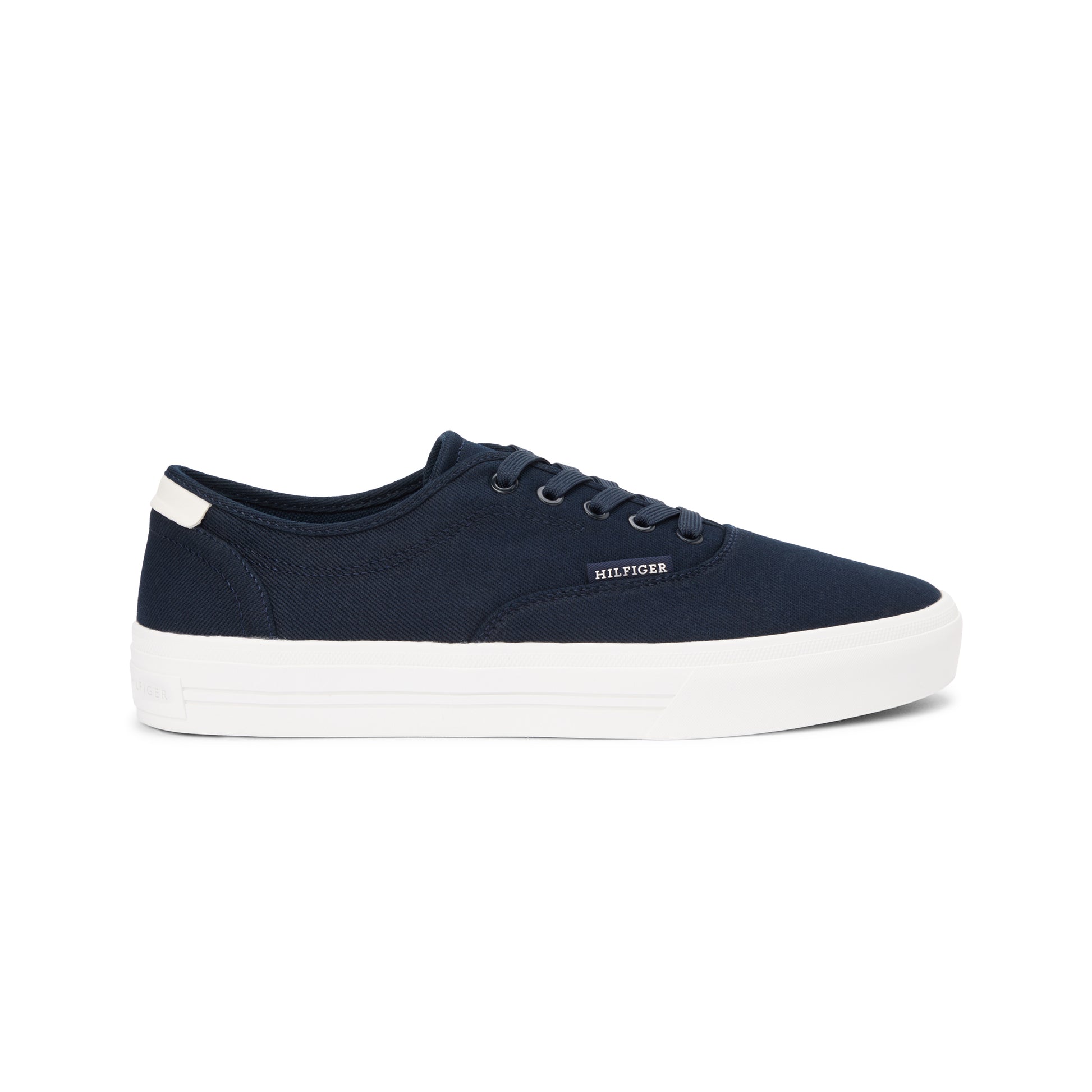 Tommy Hilfiger VULC CUP Mens Canvas Trainers Desert Sky