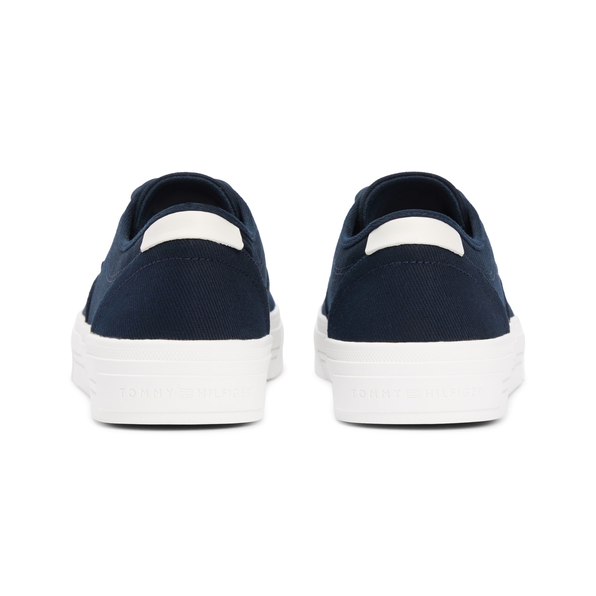 Tommy Hilfiger VULC CUP Mens Canvas Trainers Desert Sky