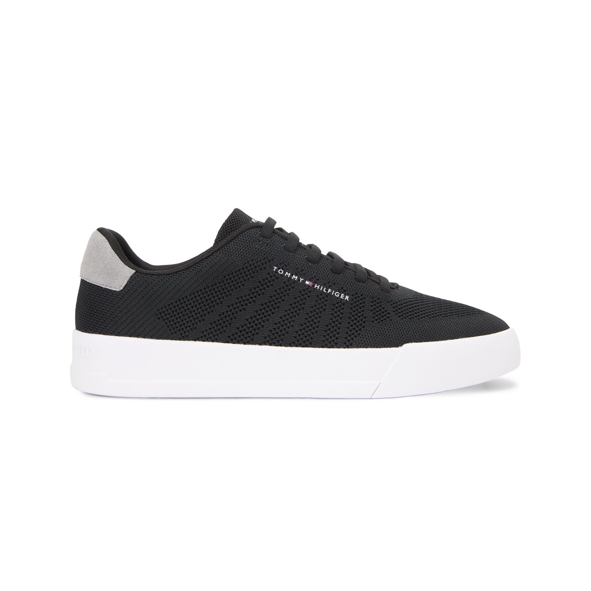 Tommy Hilfiger COURT KNIT Mens Casual Trainers Black