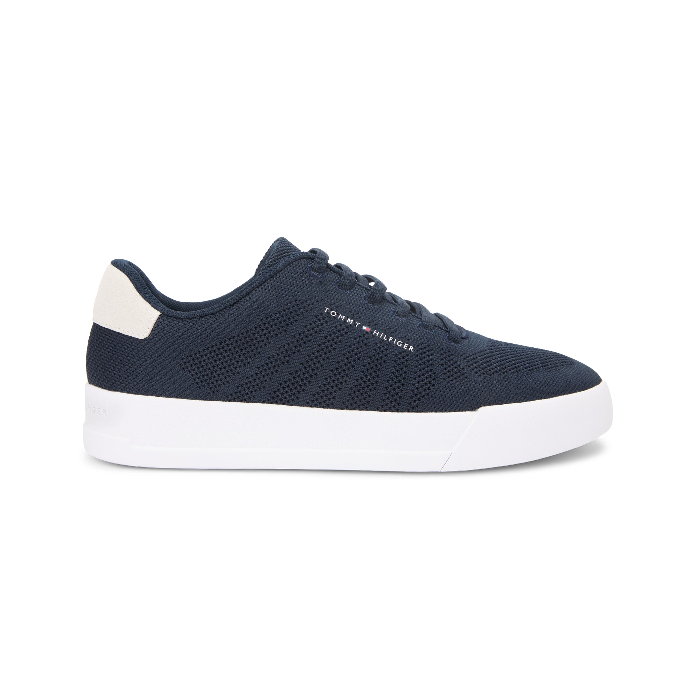 Tommy Hilfiger COURT KNIT Mens Casual Trainers Desert Sky