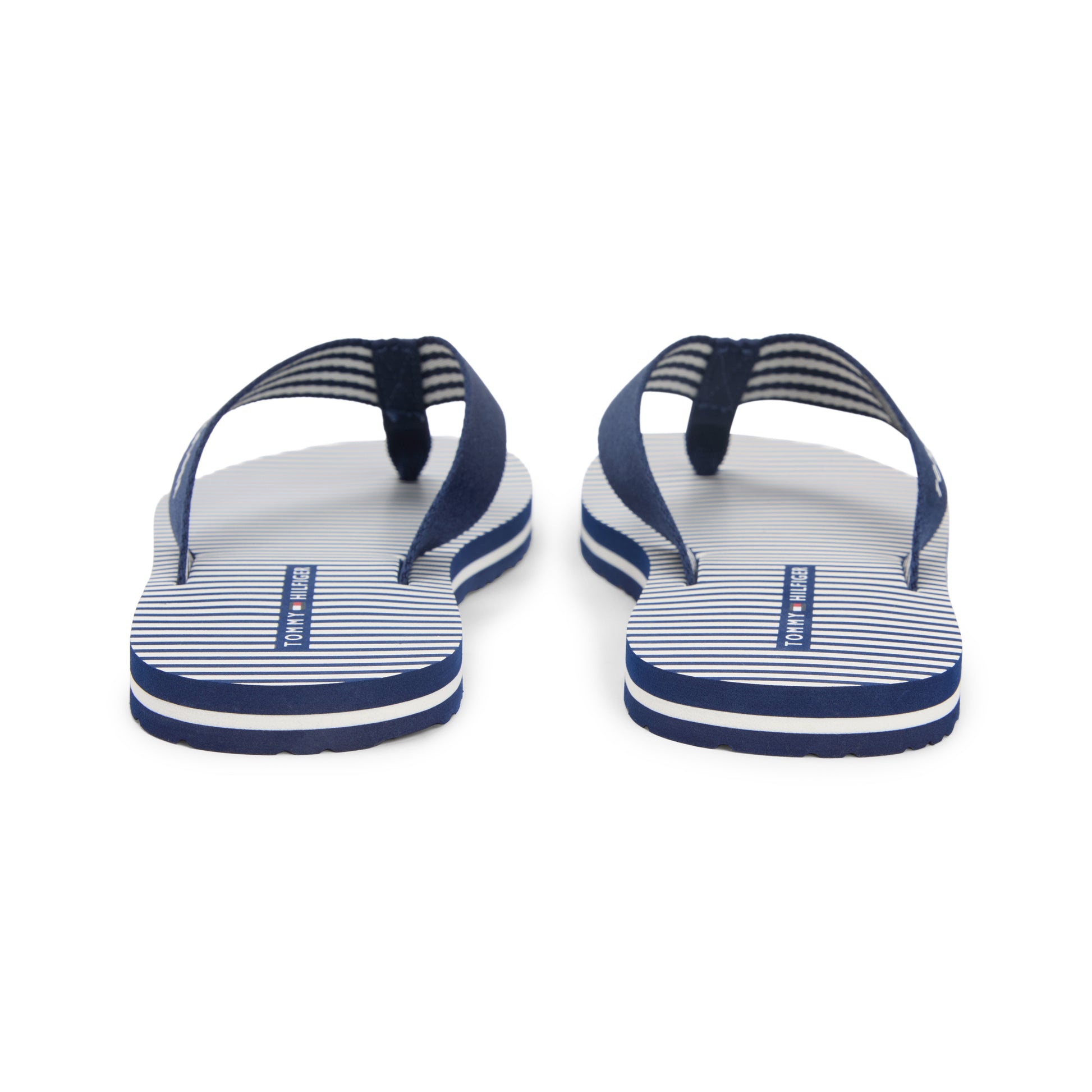 Tommy Hilfiger ITHACA STRIPE Womens Toe-Post Sandals Preppy Navy