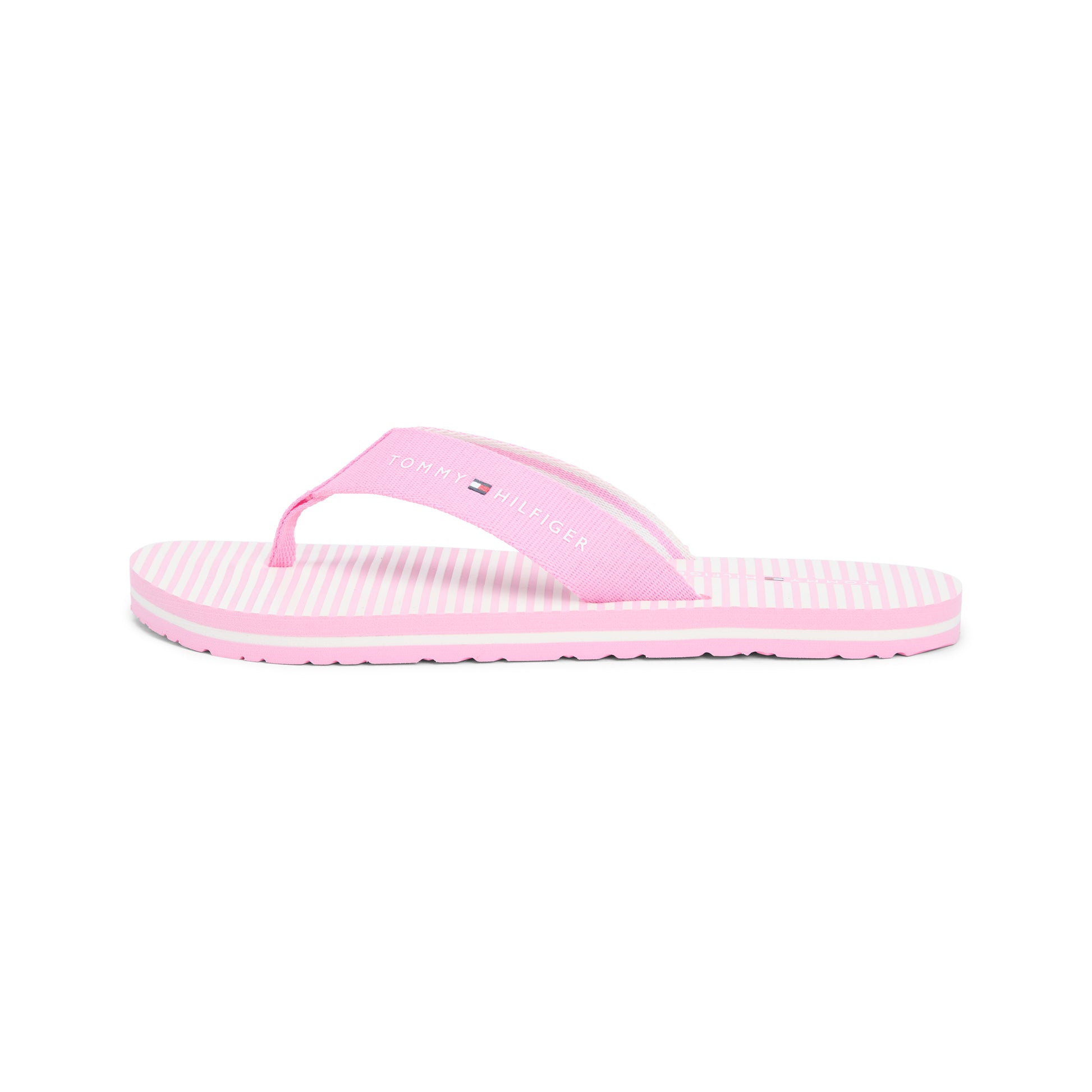 Tommy Hilfiger ITHACA STRIPE Womens Toe-Post Sandals Rose Petal