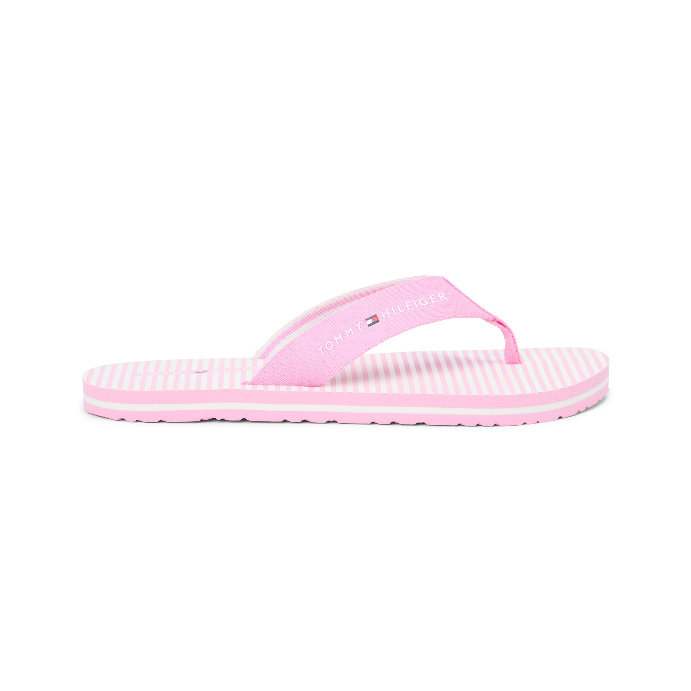Tommy Hilfiger ITHACA STRIPE Womens Toe-Post Sandals Rose Petal