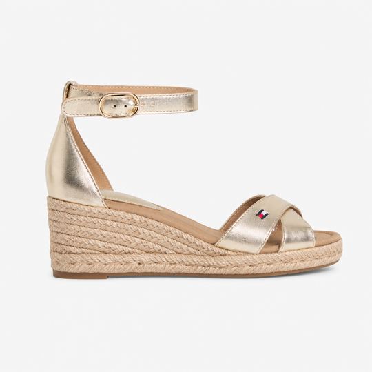 Tommy Hilfiger MID WEDGE Womens Wedge Sandals Gold
