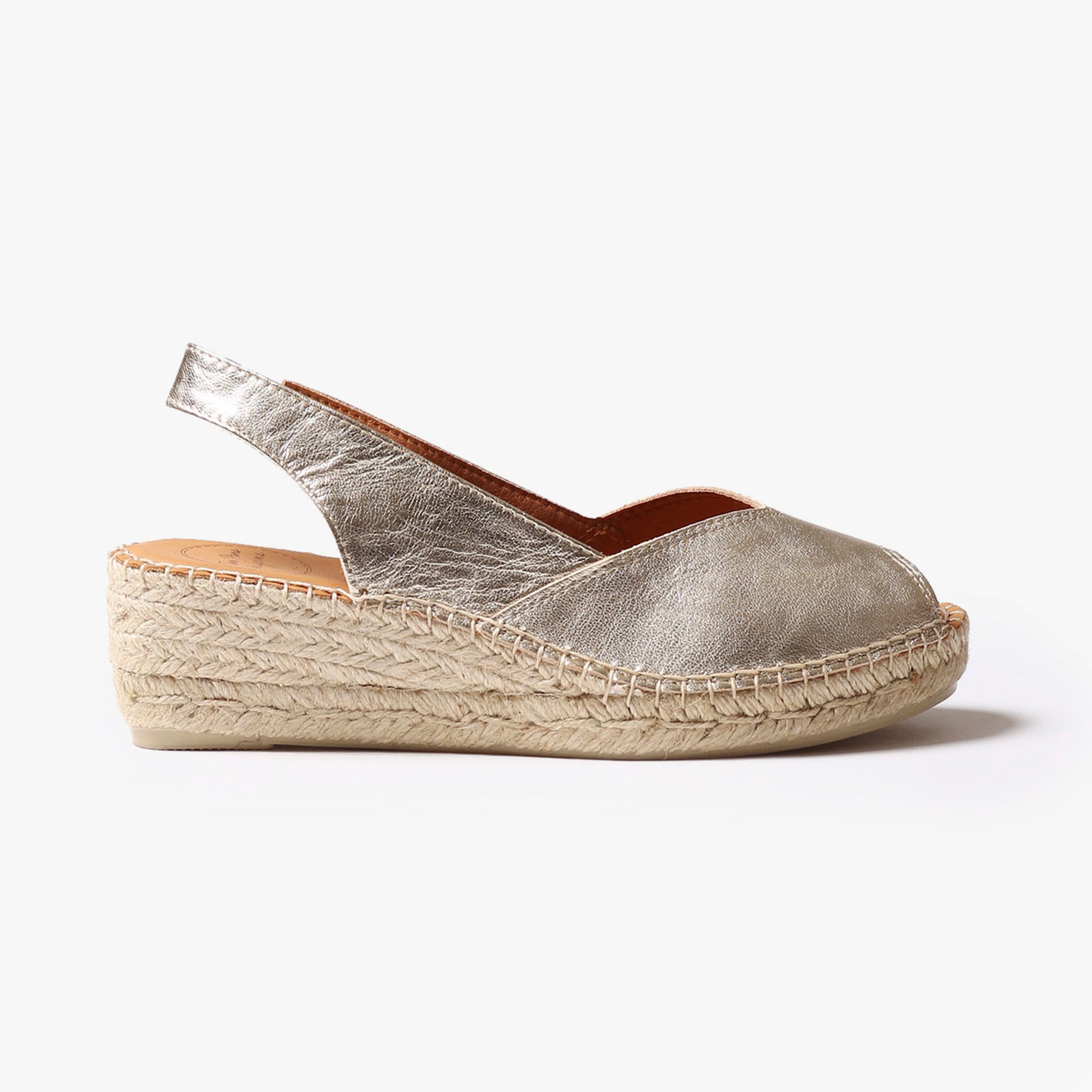 Toni Pons BERNIA Womens Espadrille Platinum