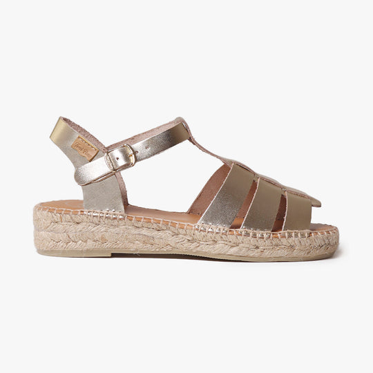 Toni Pons EMMA Womens Espadrille Sandals Platinum