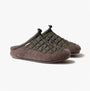 Toni Pons NADIR-UM Mens Caqui side view of slippers in felt and textile, featuring a slip-on design and round toe.