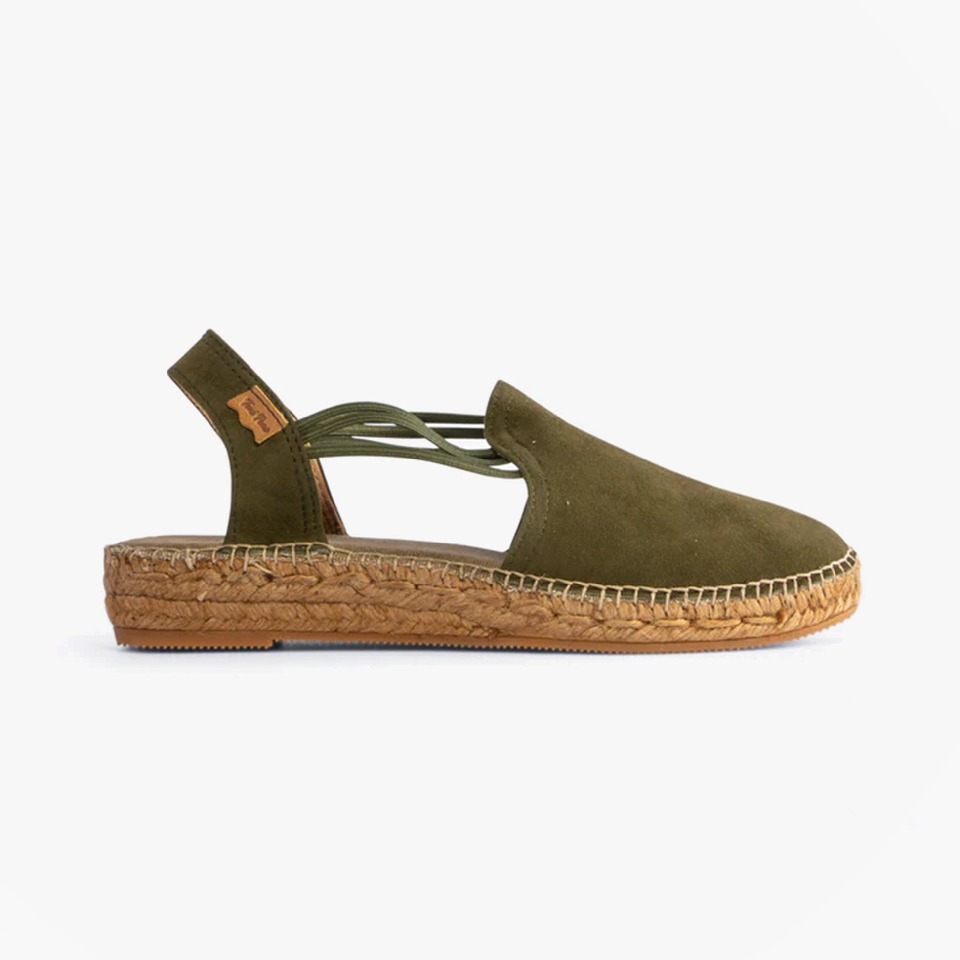 Toni Pons NURIA Womens Suede Espadrilles Khaki