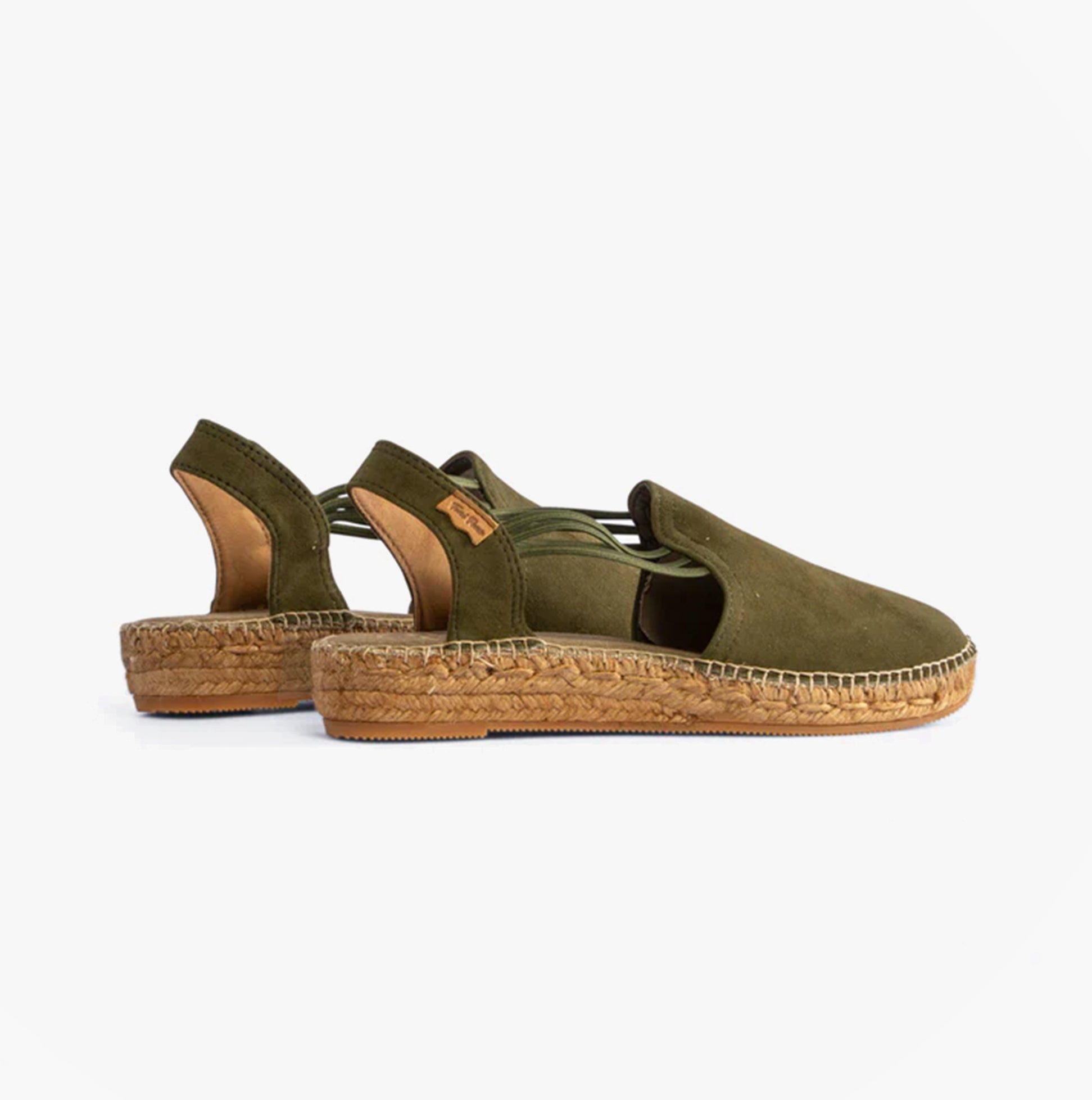 Toni Pons NURIA Womens Suede Espadrilles Khaki