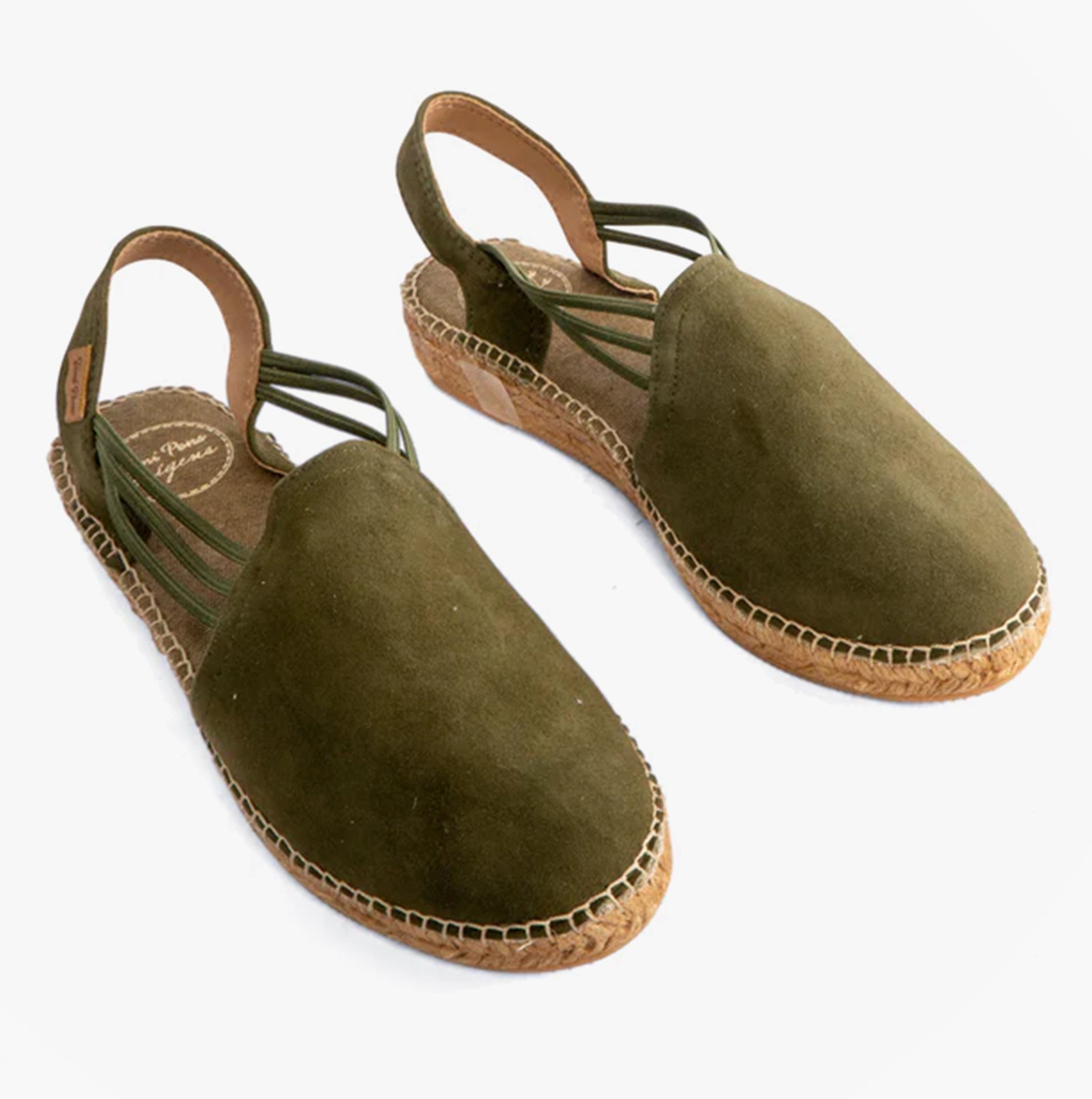Toni Pons NURIA Womens Suede Espadrilles Khaki