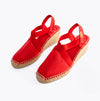 Toni Pons TER Womens Vegan Wedge Espadrilles Red
