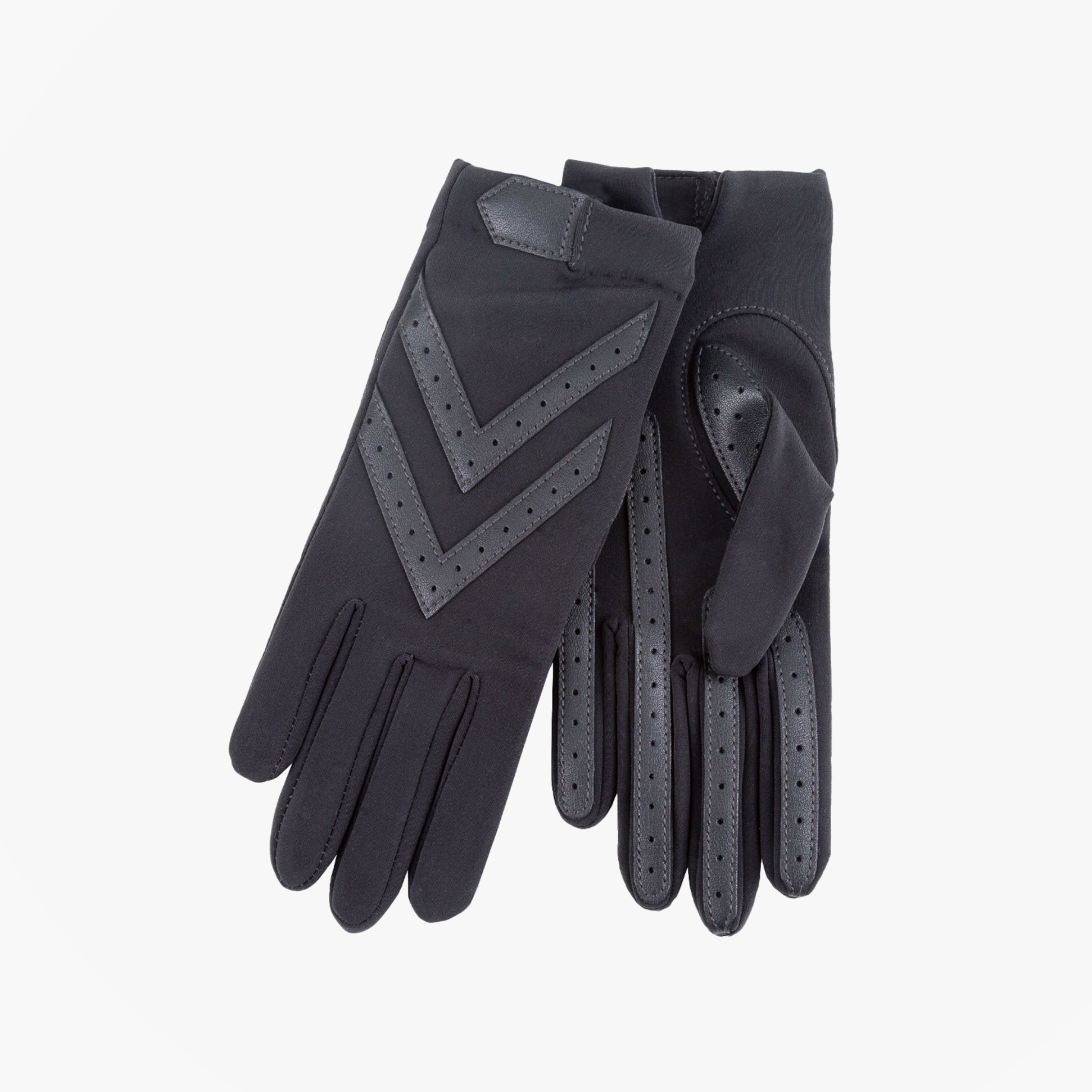 Totes Isotoner ORIGINAL STRETCH GLOVE WITH SMARTOUCH Womens Gloves Charcoal