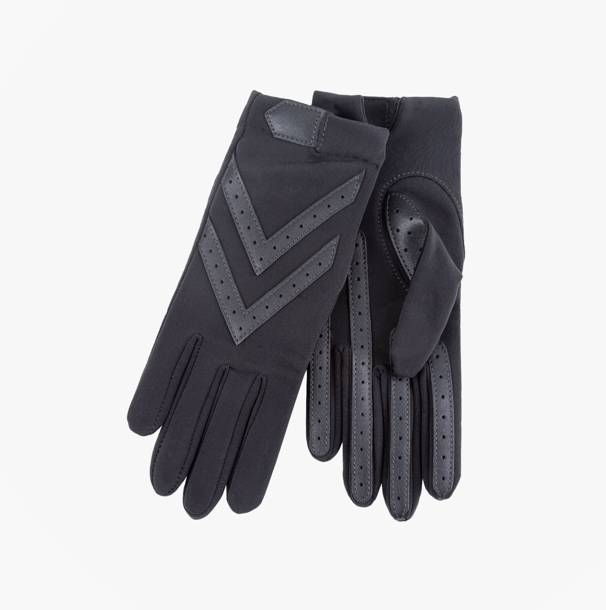 Totes Isotoner ORIGINAL STRETCH GLOVE WITH SMARTOUCH Womens Gloves Charcoal