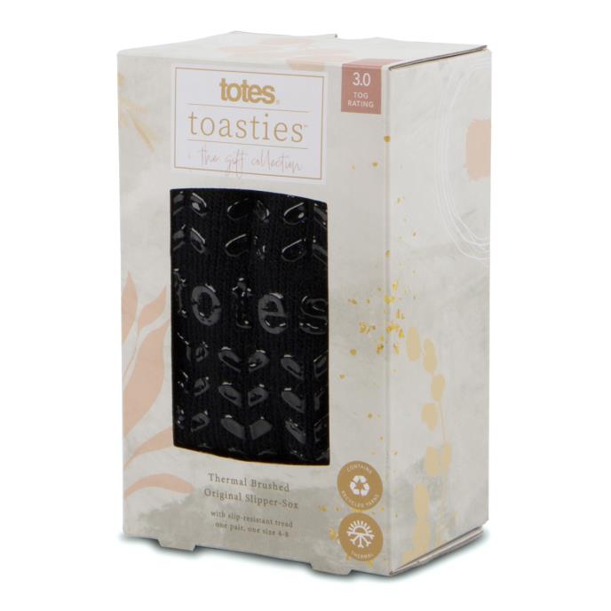 Totes Toasties 3.0 TOG THERMAL Womens Socks Black