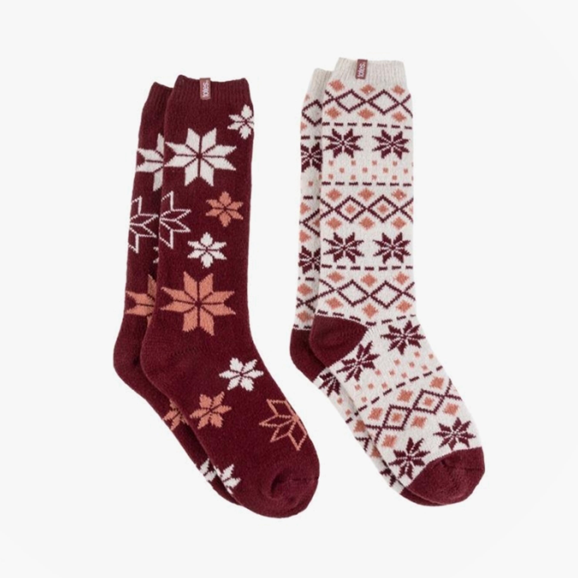 Totes Isotoner KNEE HIGH SUPERSOFT Womens Boot Socks Berry