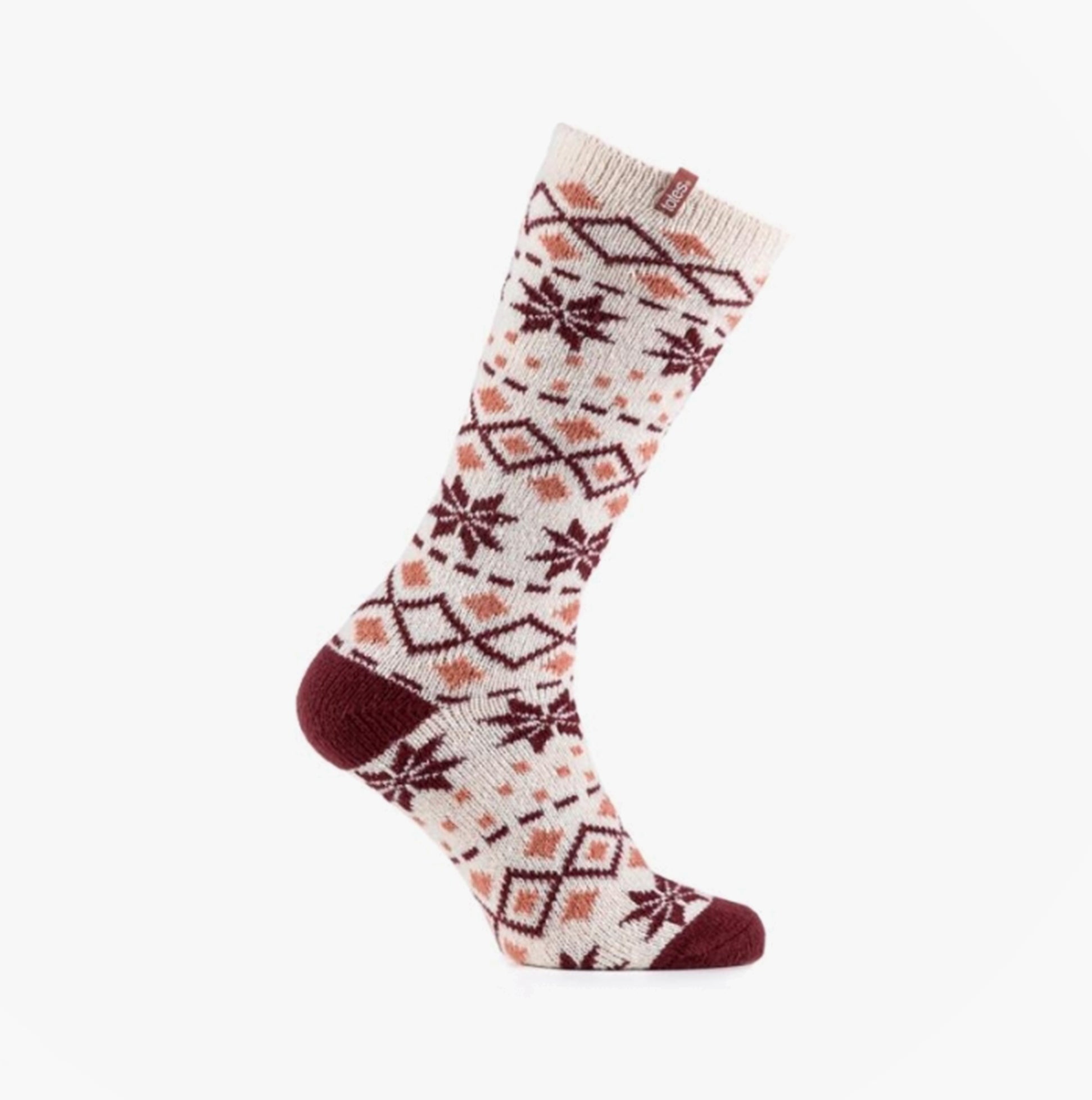 Totes Isotoner KNEE HIGH SUPERSOFT Womens Boot Socks Berry