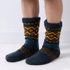 Totes Toasties Fair Isle Slipper Socks  With Fleece Lining Mens Socks Fair Isle